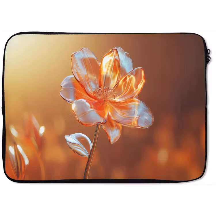 Laptophoes - Glazen - Bloem - Zonlicht — 1