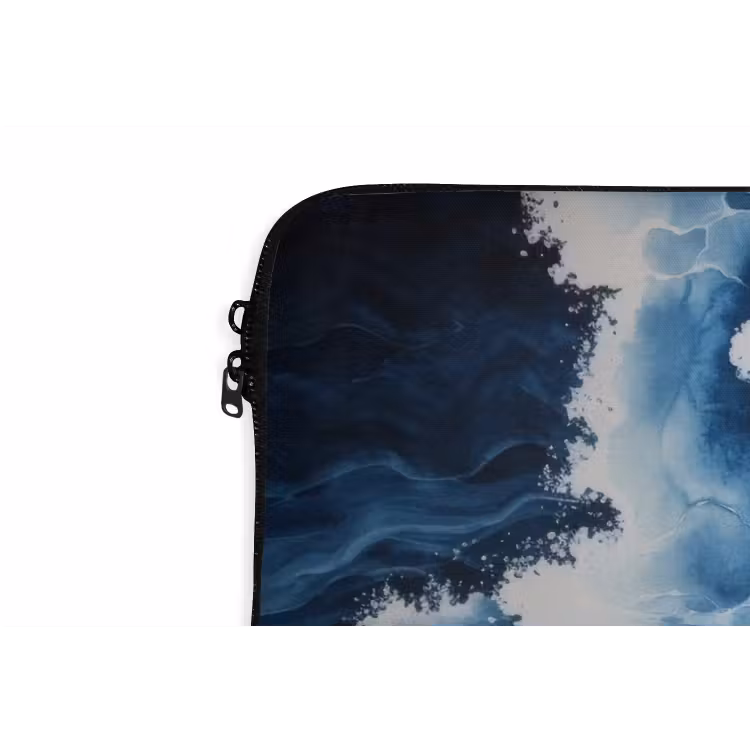 Laptophoes - Golven - Blauw - Schuim — 6