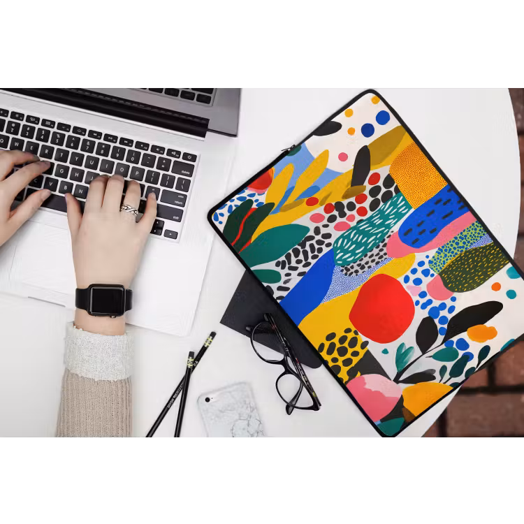Laptophoes - Stippen - Vormen - Modern - Kleuren — 3