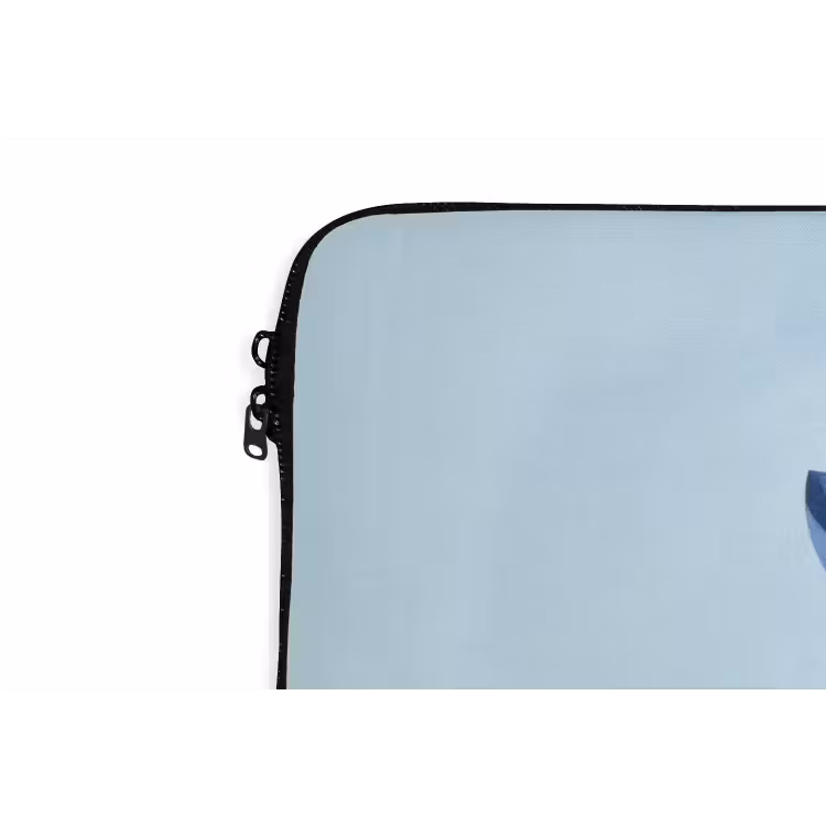 Laptophoes - Tulpen - Blauw - Bladeren — 6