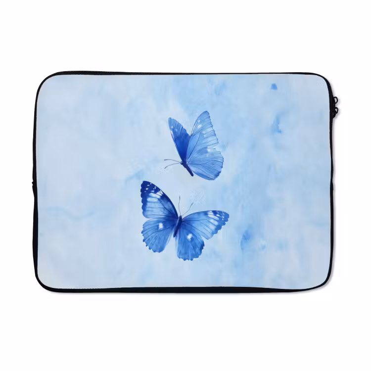 Laptophoes - Vlinders - Sierlijk - Blauw — 5