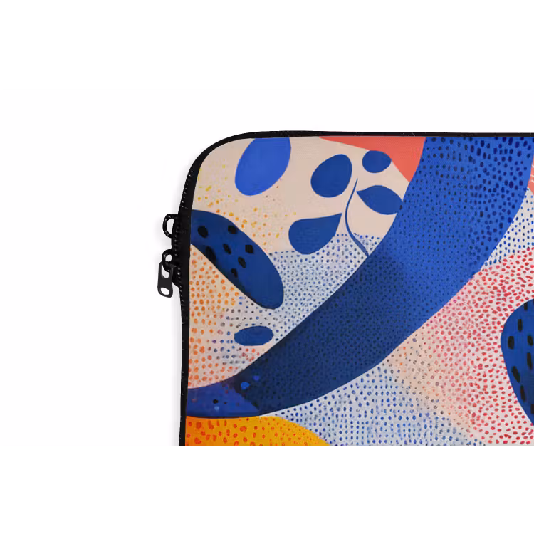 Laptophoes - Vormen - Abstract - Stippels - Blauw — 6