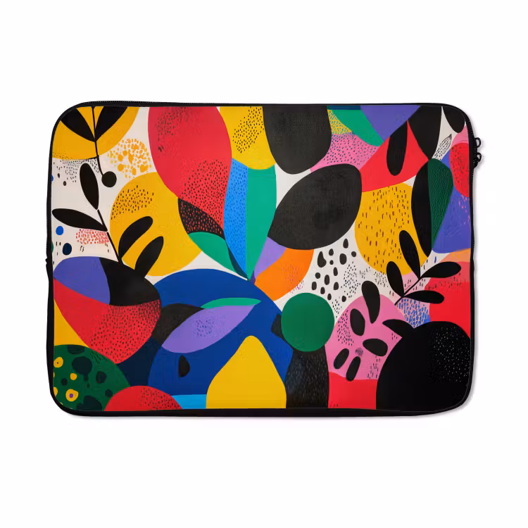 Laptophoes - Vormen - Stippen - Kleurrijk — 5
