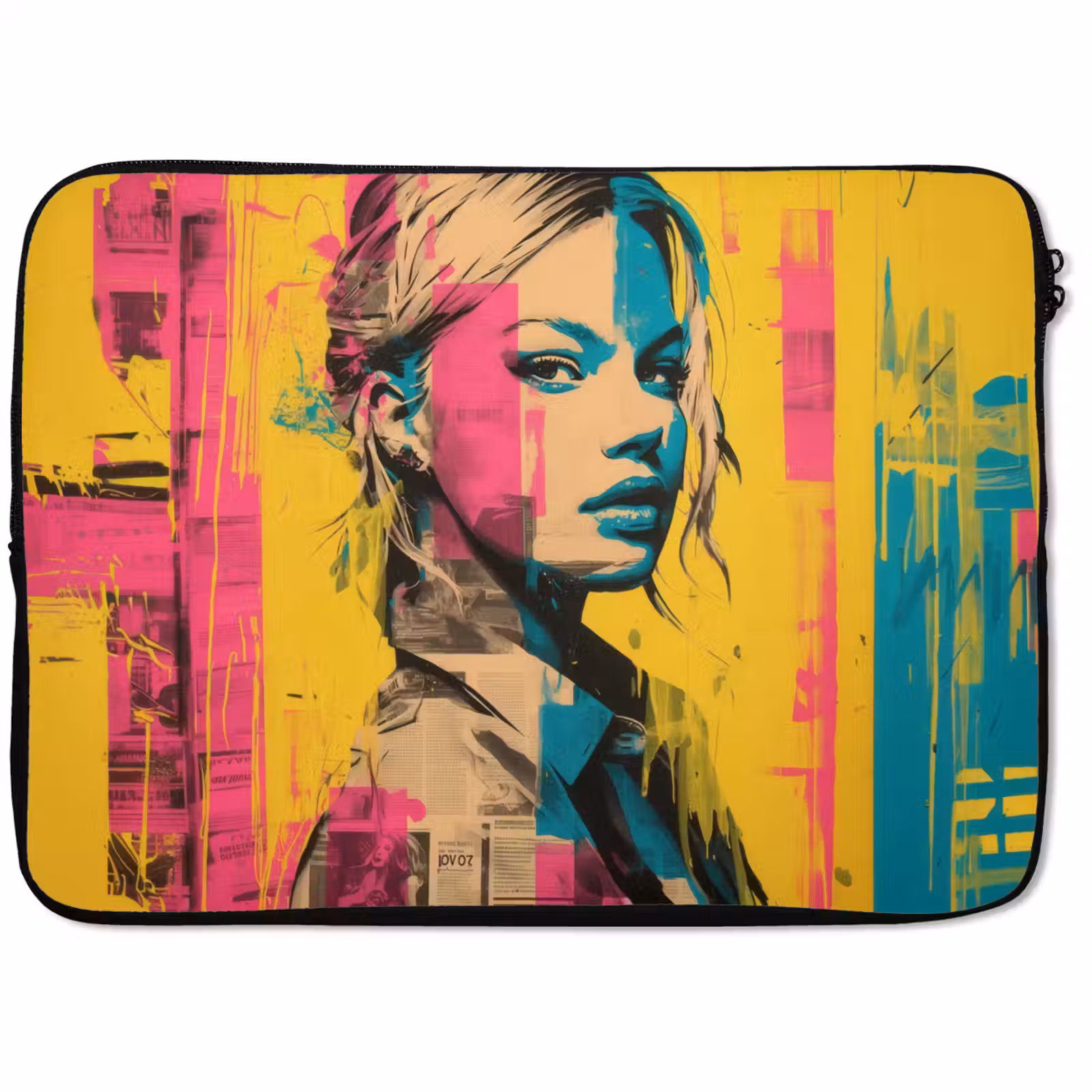 Laptophoes - Vrouw - Verfstrepen - Gekleurd — 1