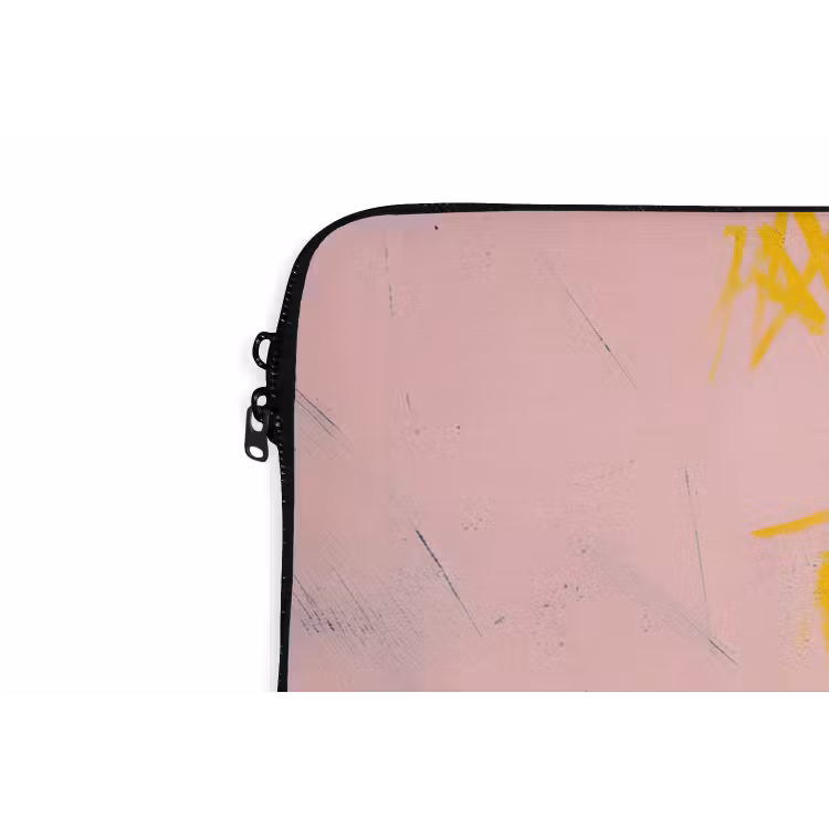Laptophoes - Abstract - Konijn - Sjaal - Geel — 6