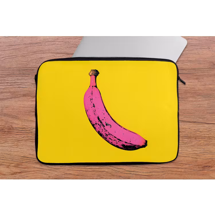 Laptophoes - Banaan - Grafisch - Geel — 2