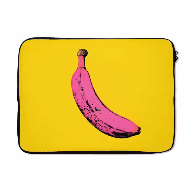 Laptophoes - Banaan - Grafisch - Geel — 5