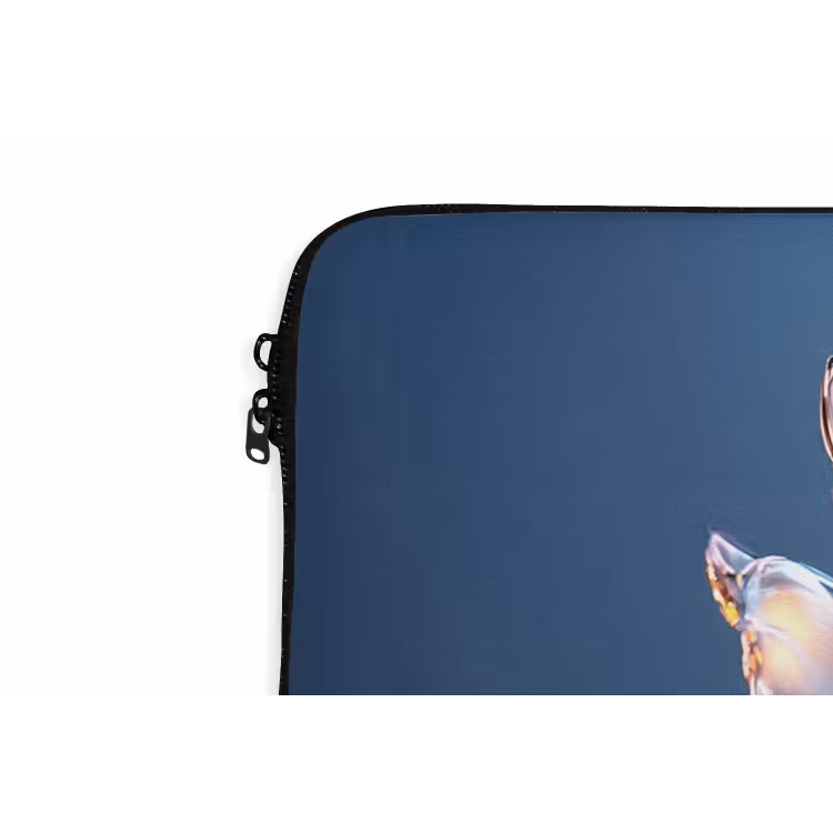 Laptophoes - Blauw - Bloem - Glazen - Sierlijk — 6