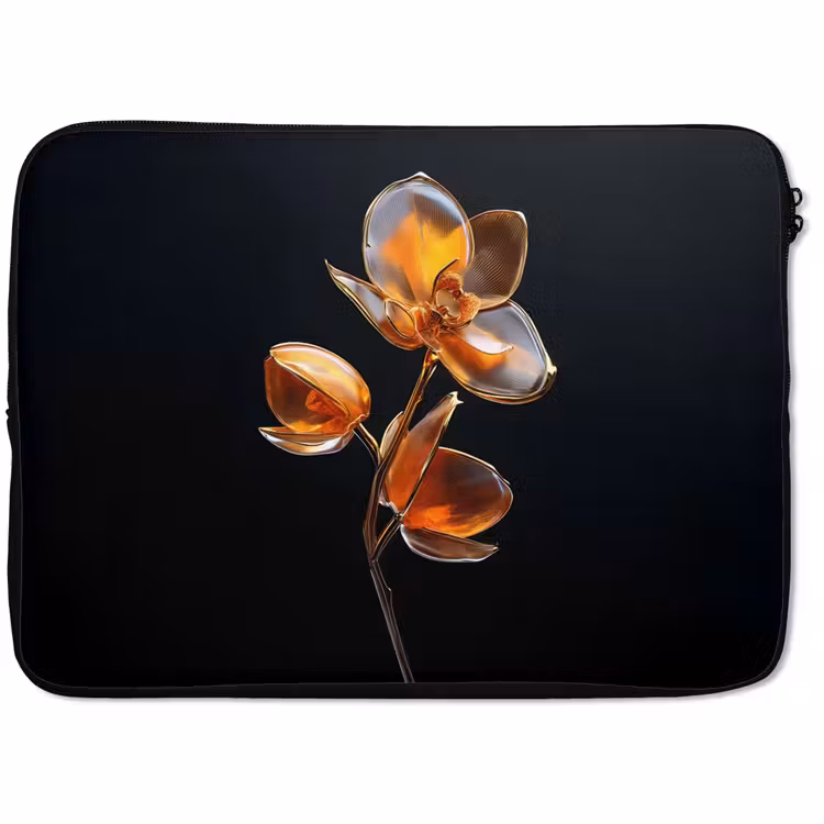 Laptophoes - Bloem - Orchidee - Oranje — 1