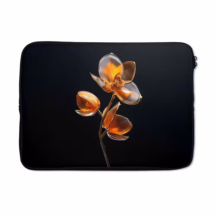 Laptophoes - Bloem - Orchidee - Oranje — 5
