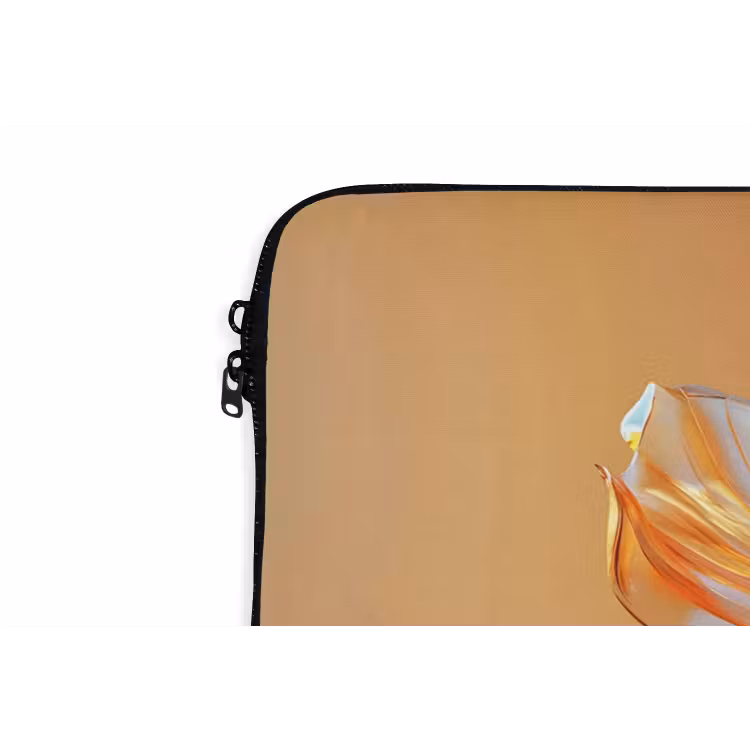 Laptophoes - Glazen - Bloem - Oranje — 6