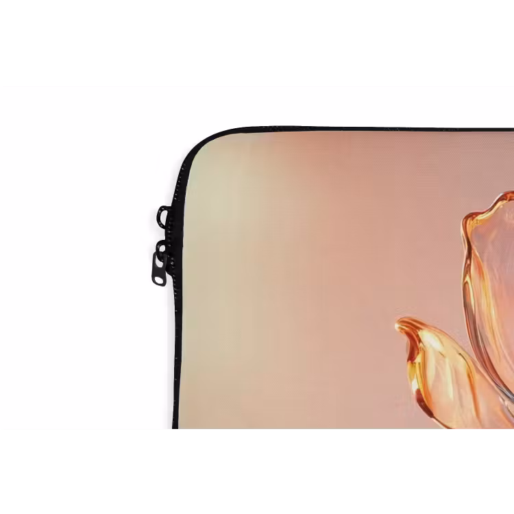 Laptophoes - Glazen - Bloem - Roze — 6