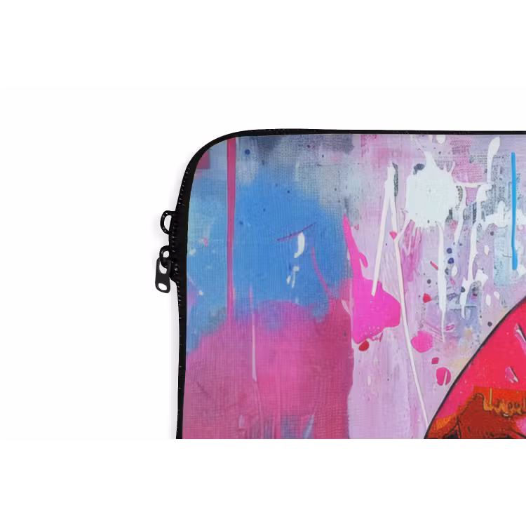 Laptophoes - Graffiti - Lippen - Felroze - Geschilderd — 6