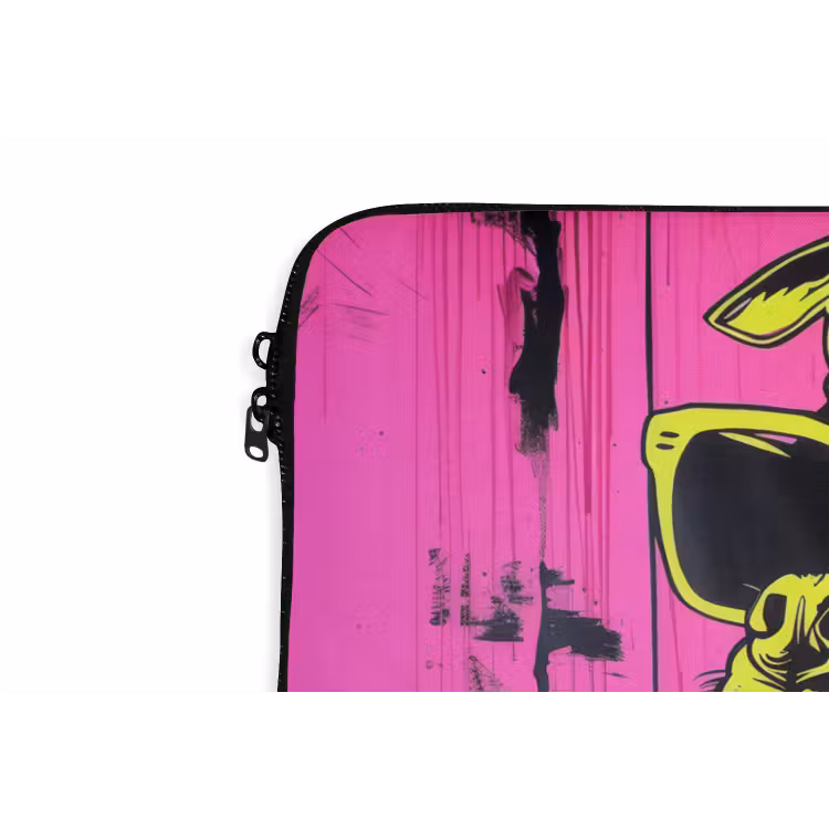Laptophoes - Hond - Zonnebril - Roze - Art — 6