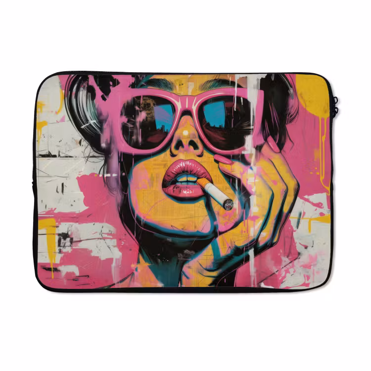 Laptophoes - Portret - Vrouw - Abstract - Zonnebril — 5