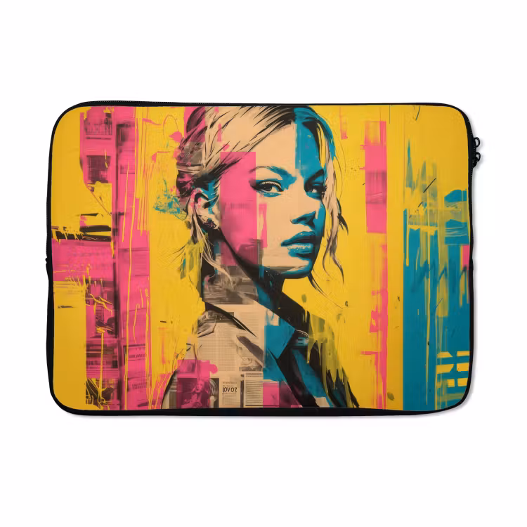 Laptophoes - Vrouw - Verfstrepen - Gekleurd — 5