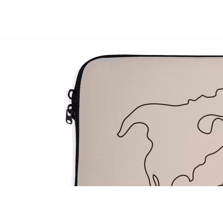 Laptophoes - Wereldkaart - Simpel - Vliegtuig — 6