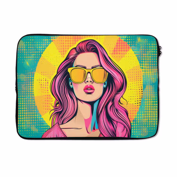 Laptophoes - Zonnebril - Vrouw - Zonnig - Geel — 5