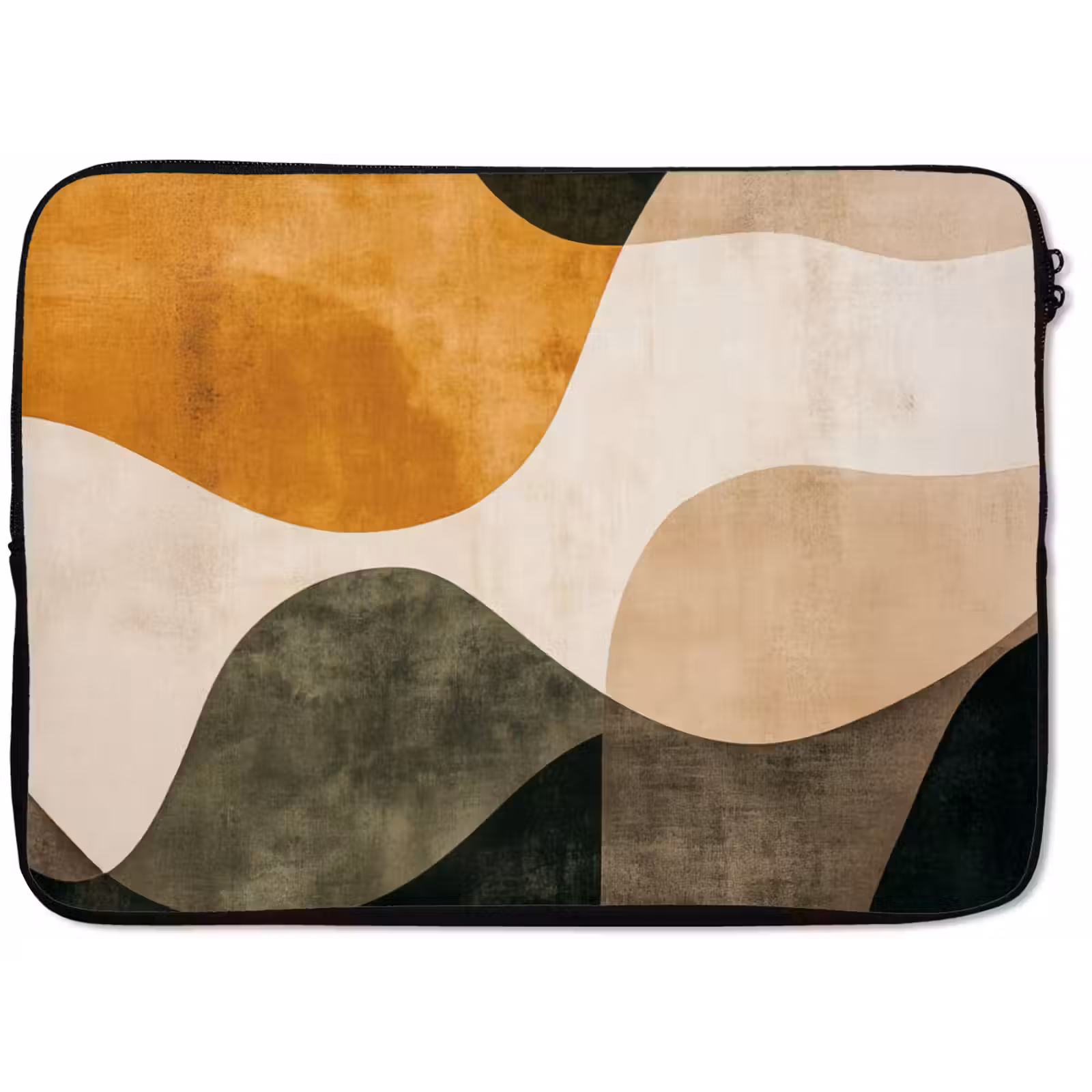 Laptophoes - Vormen - Okergeel - Abstract — 1