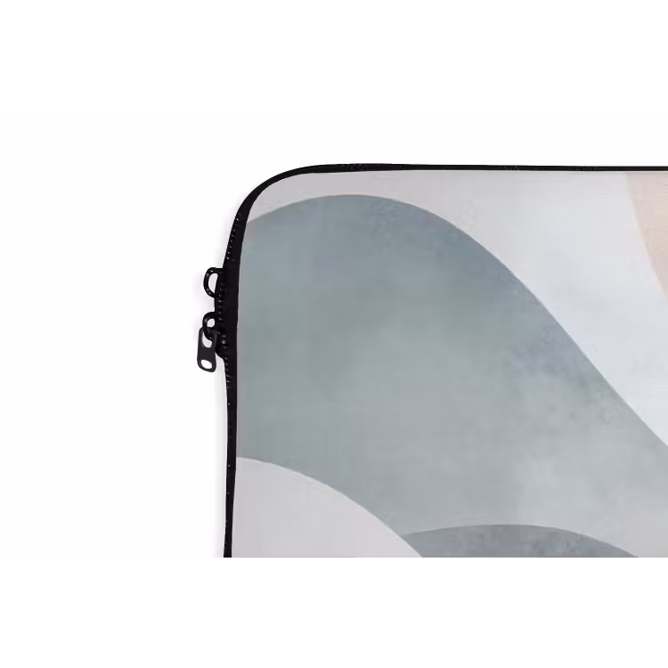 Laptophoes - Abstract - Golven - Blauw — 6