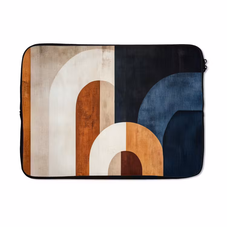Laptophoes - Abstract - Vormen - Donkerblauw — 5