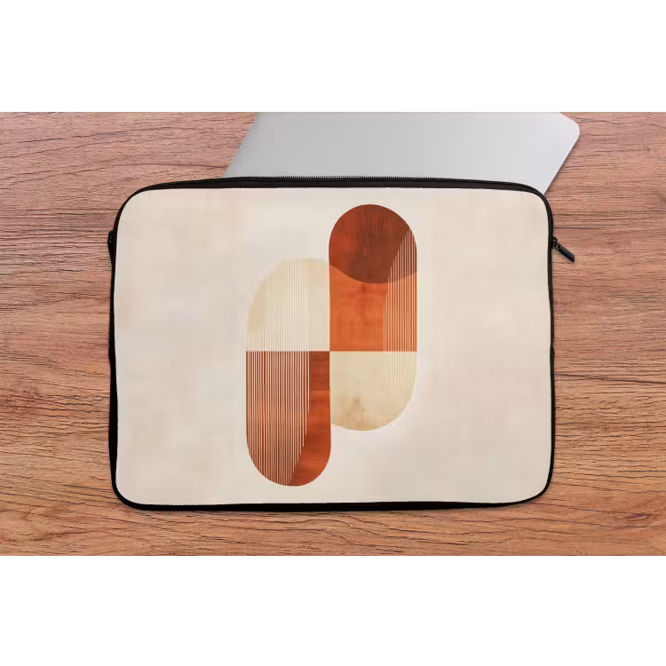 Laptophoes - Bogen - Beige - Vormen — 2