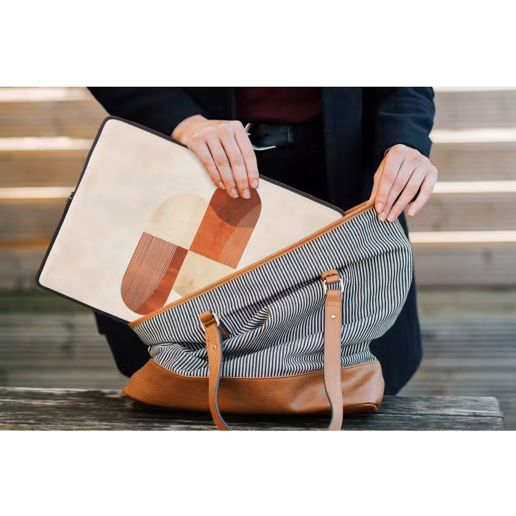 Laptophoes - Bogen - Beige - Vormen — 4