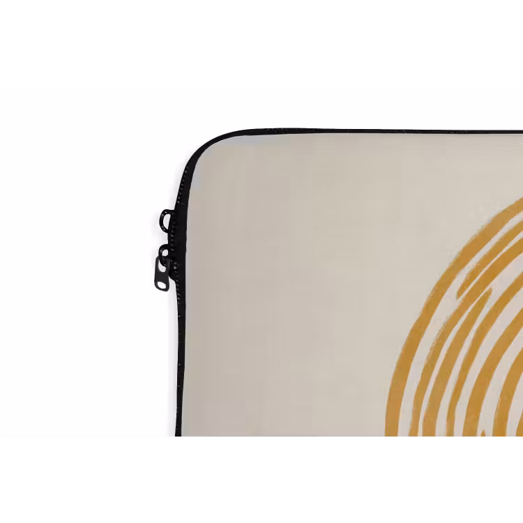 Laptophoes - Bogen - Lijnen - Oranje - Minimalistisch — 6