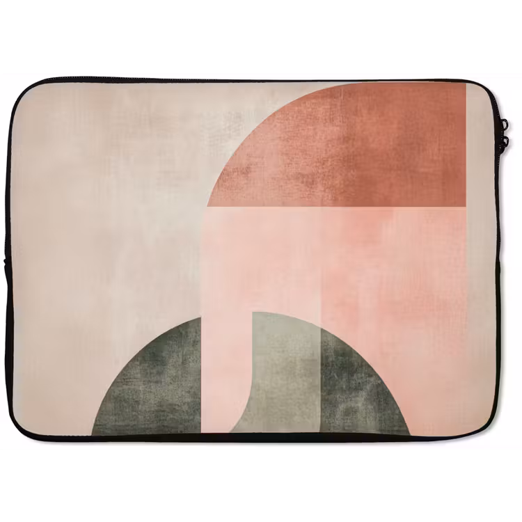 Laptophoes - Cirkel - Abstract - Roze — 1