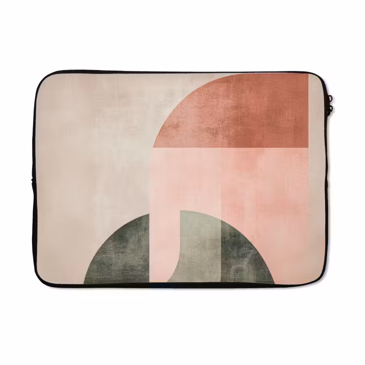 Laptophoes - Cirkel - Abstract - Roze — 5