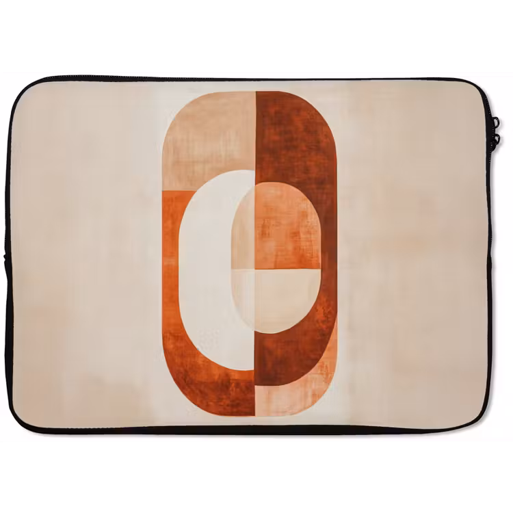 Laptophoes - Illustratie - Abstract - Vormen - Rood — 1