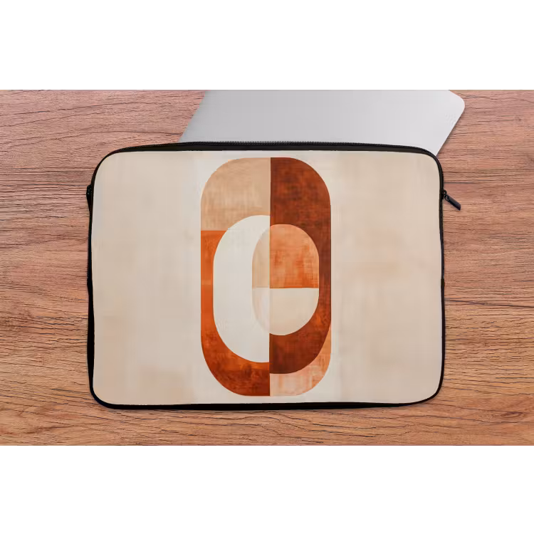 Laptophoes - Illustratie - Abstract - Vormen - Rood — 2