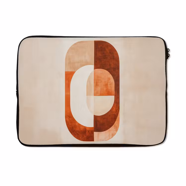 Laptophoes - Illustratie - Abstract - Vormen - Rood — 5