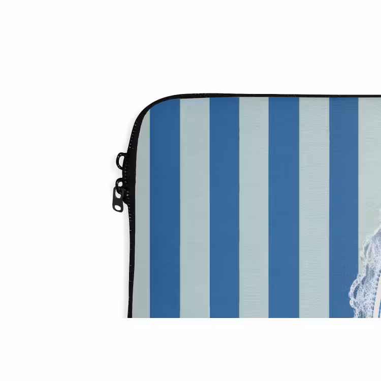 Laptophoes - Illustratie - Bessen - Blauw - Strepen — 6