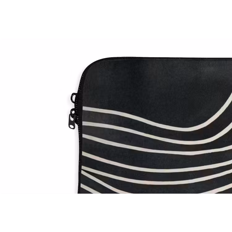 Laptophoes - Lijnen - Patroon - Abstract - Wit — 6