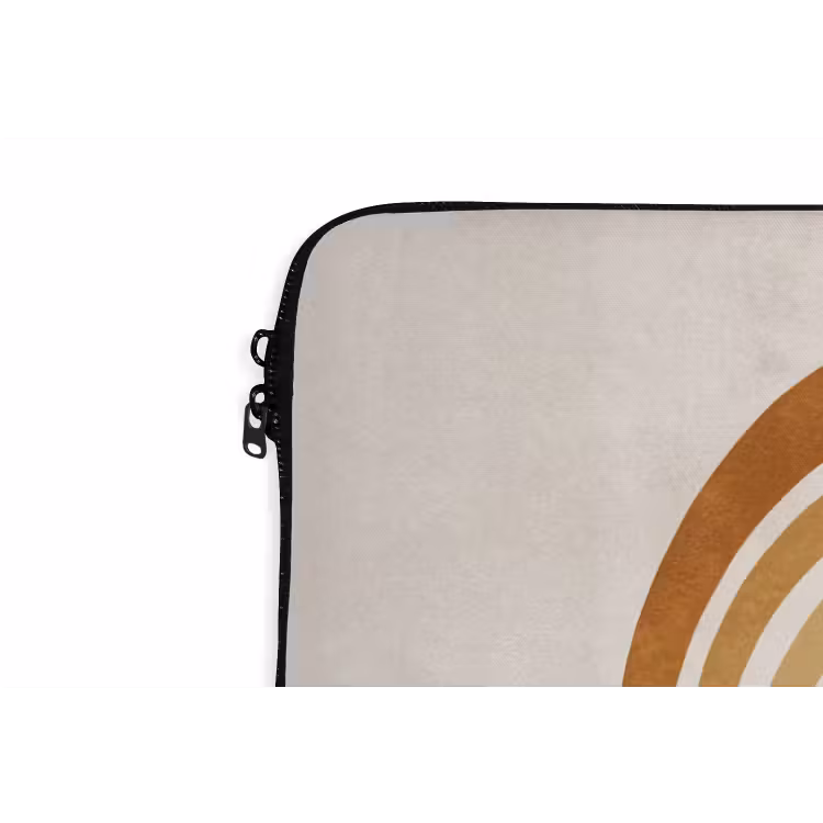 Laptophoes - Minimalistisch - Boog - Lijnen - Beige — 6