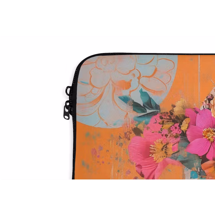 Laptophoes - Portret - Vrouw - Abstract - Bloemen — 6