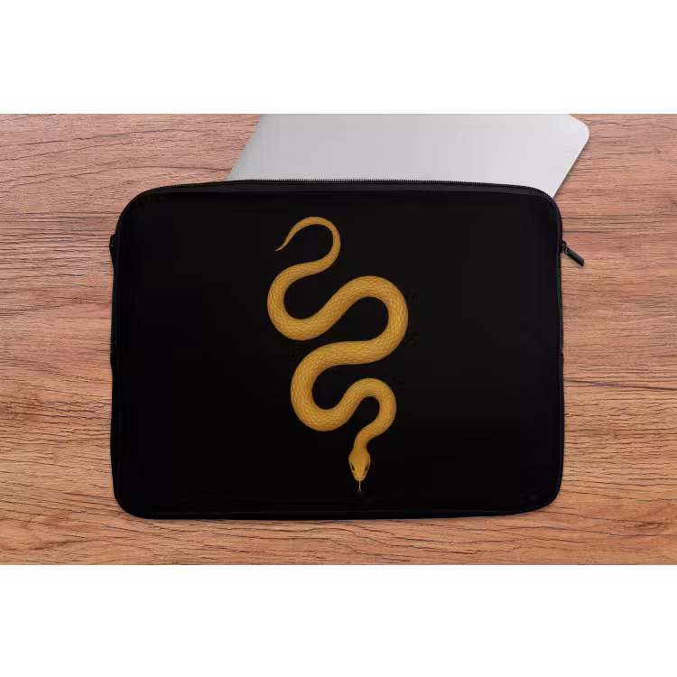 Laptophoes - Slang - Minimalistisch - Goud — 2