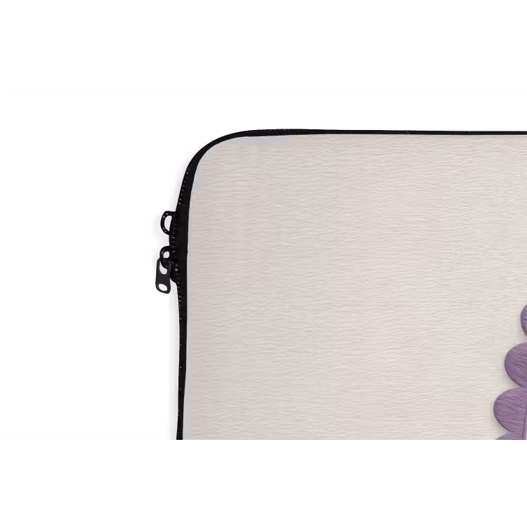 Laptophoes - Tulpen - Paars - Lijst - Bladeren — 6