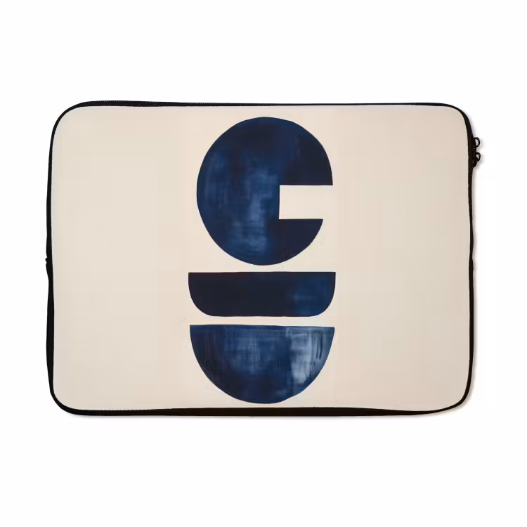 Laptophoes - Vormen - Blauw - Abstract — 5