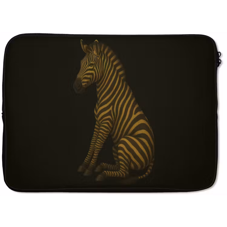 Laptophoes - Zebra - Strepen - Goud — 1