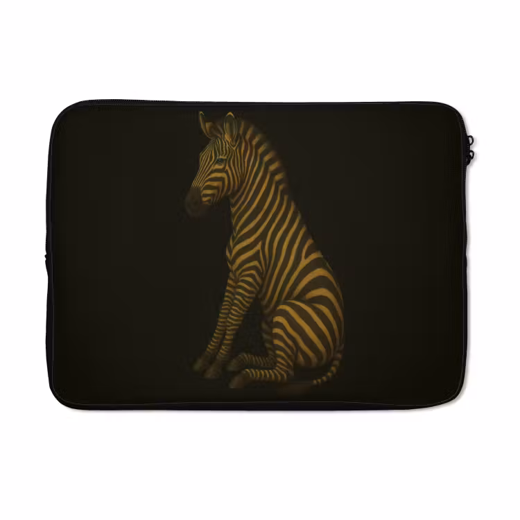 Laptophoes - Zebra - Strepen - Goud — 5