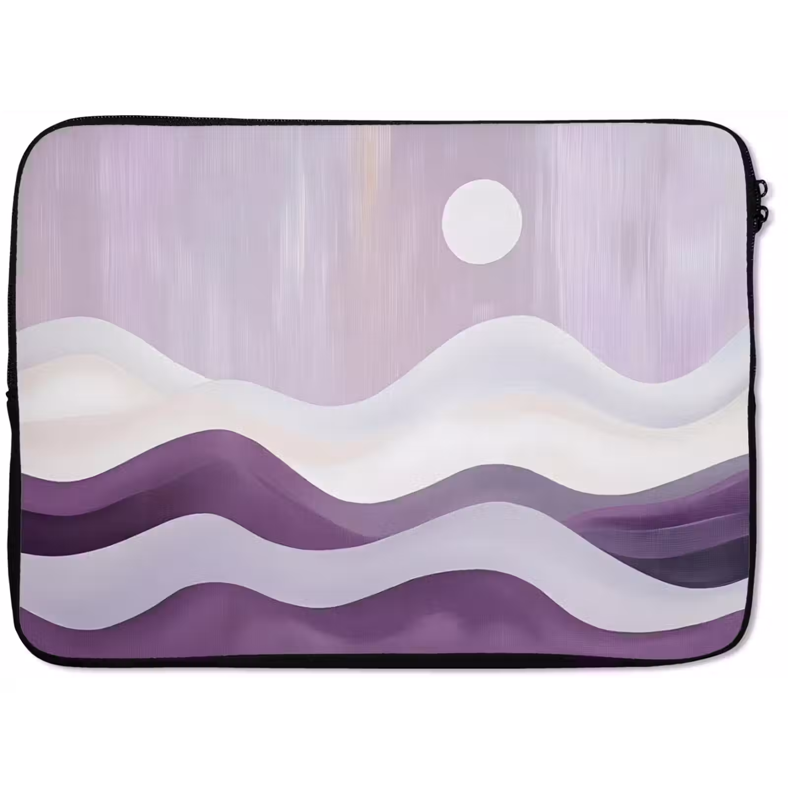 Laptophoes - Golven - Heuvels - Abstract - Paars — 1
