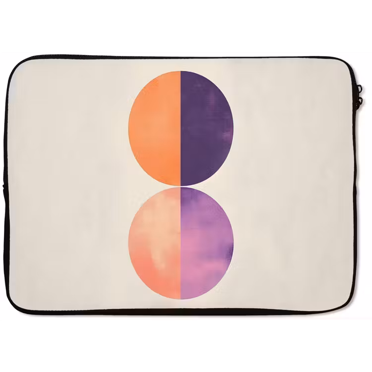 Laptophoes - Abstract - Cirkels - Paars — 1