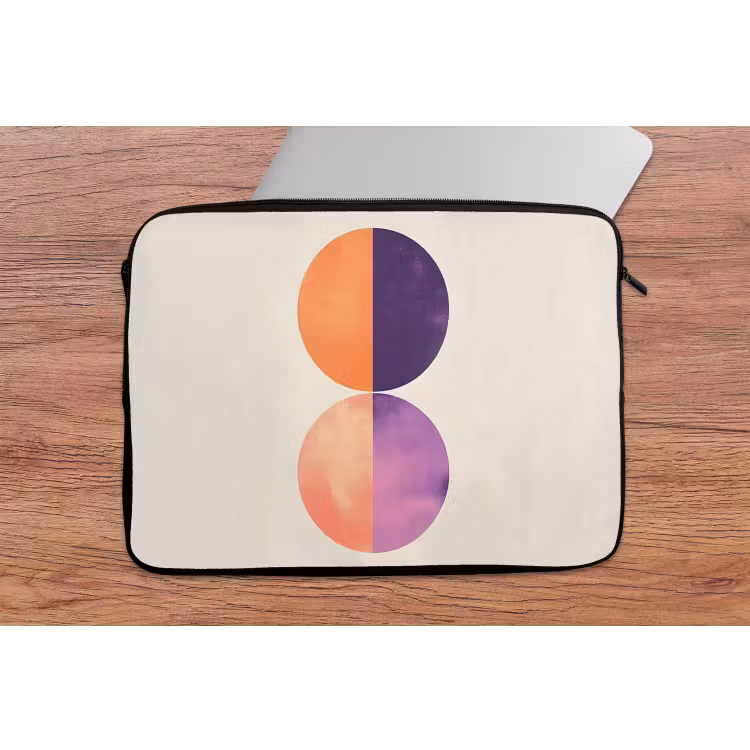 Laptophoes - Abstract - Cirkels - Paars — 2