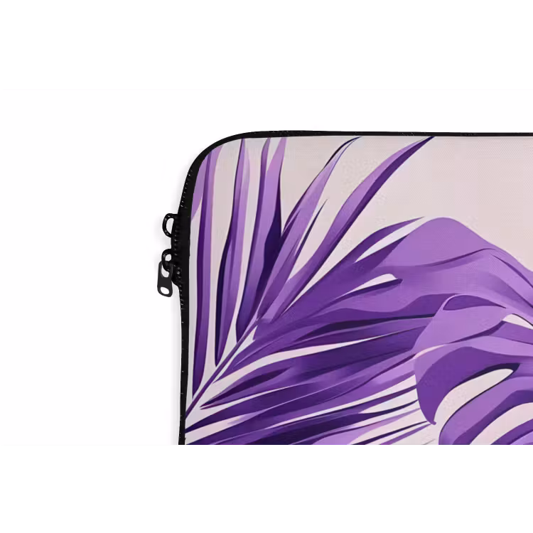 Laptophoes - Bladeren - Paars - Tropisch - Abstract — 6