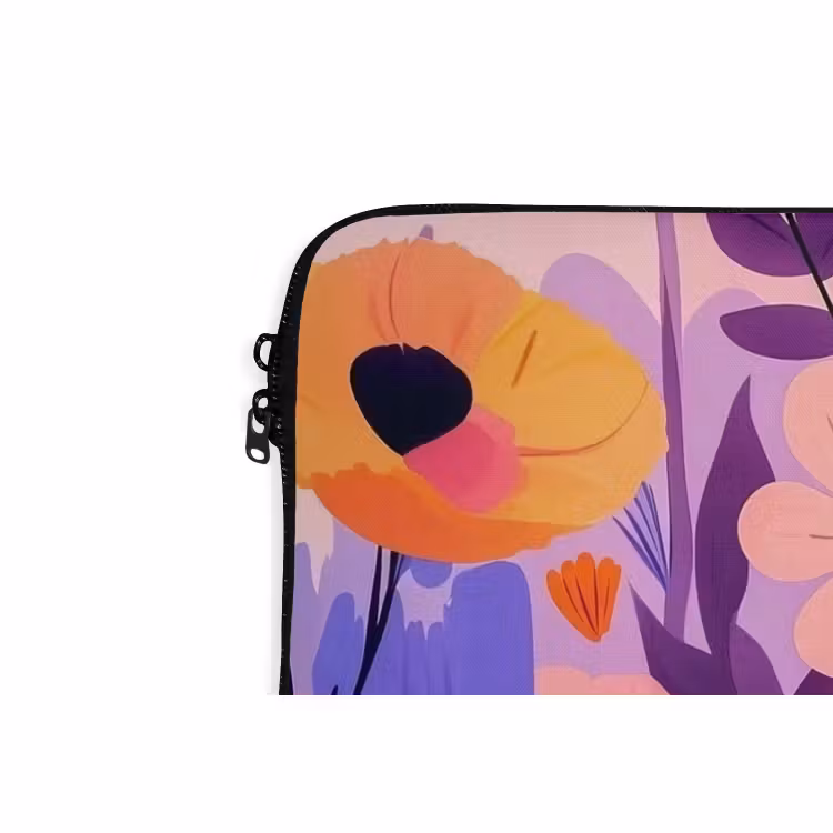 Laptophoes - Bloemen - Kleurrijk - Bladeren — 6
