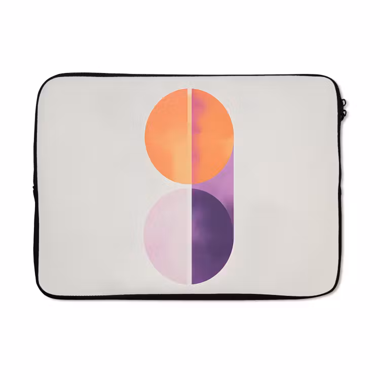 Laptophoes - Cirkels - Abstract - Paars — 5