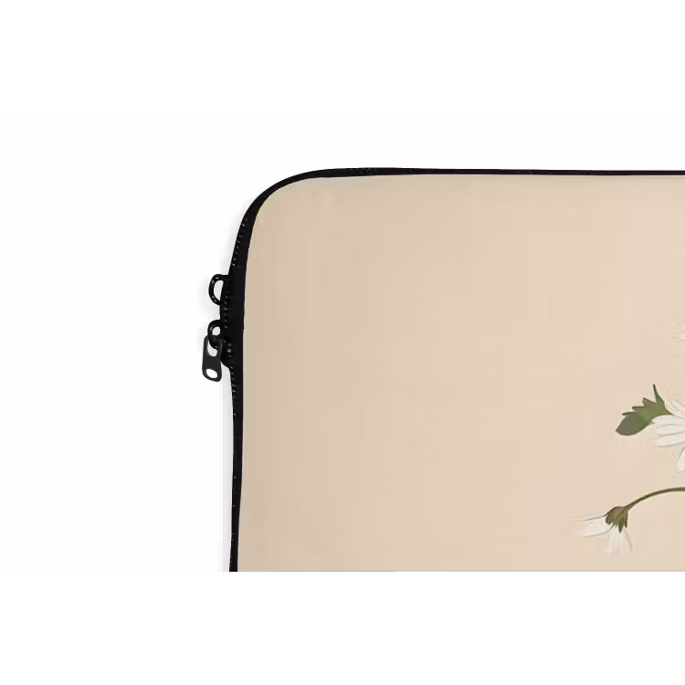 Laptophoes - Coffee - Blik - Minimalistisch - Bloemen — 6