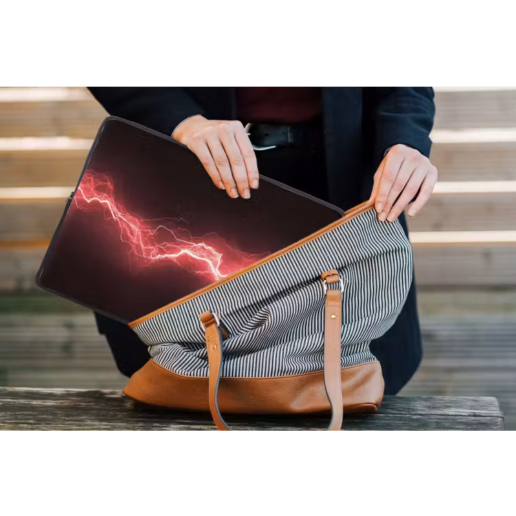 Laptophoes - Gaming - Rood - Elektriciteit - Energie - Lijn — 4